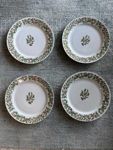 Vintage Holiday Ribbon Essteller für Mervyns Majesticware - 4er Set - 10 5/8" - Bild 1 von 16