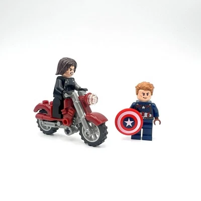 LEGO Capitán América Soldado de Invierno Minifigura Lote 76047 Marvel Vengadores Foto 1 de 4