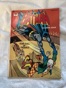 Batman Coloring Book Tent Full Of Trouble Whitman 1979 Pre-owned Unused  - Picture 1 of 3