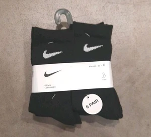 Nike Socks Black 6 Pack Youth 10c-3y New With Tags - Picture 1 of 4