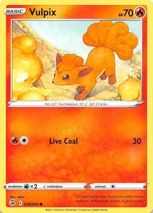 Vulpix (28) 028/264 SWSH08 Fusion Strike Pokemon 007402 - Picture 1 of 2
