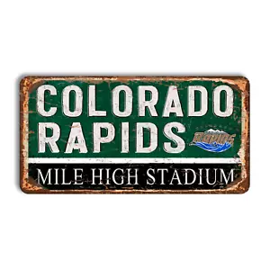 Metal sign Colorado Rapids vintage Colorado Rapids home stadium soccer MLS - Picture 1 of 18