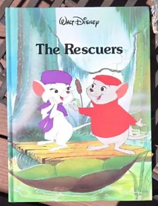 1989 Walt Disney’s The Rescuers Hardcover Classic Children's Book - Picture 1 of 7