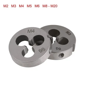 M2 M3 M4 M5 M6 M8 - M20 Left Hand Threading Metric Round Die Thread Cutting Tool - Picture 1 of 8
