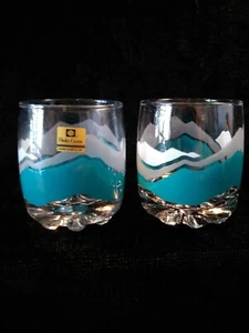 PARKA - DOOSAN GLASS CO - Mountian Themed - 2 Lowball Gläser 3 1/4" - Bild 1 von 12