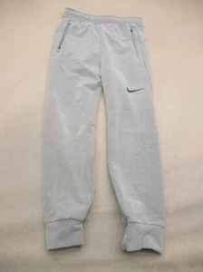 NIKE DRI-FIT Size M Kids Unisex Gray Stretch Waist Pocket Jogger Track Pants 998 - Picture 1 of 7