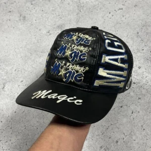 Gorra de baloncesto Orlando Magic NBA de cuero sintético vintage negra OS - Imagen 1 de 13