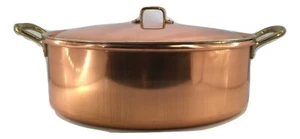 Kochtopf Kupfertopf glatt verzinnt mit Deckel Küche Lebensmittel - Bild 1 von 4