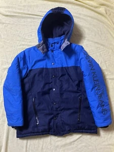 boys calvin klein jeans heavy waterproof winter jacket. Size 14-16 large - Picture 1 of 11