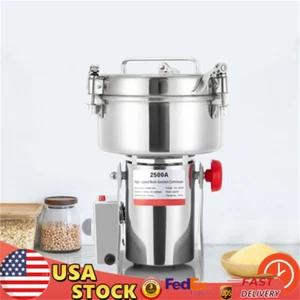 Commercial Spice Grinder Electric Grain Mill Grinder High Speed 32000rpm 2500g - Picture 1 of 19