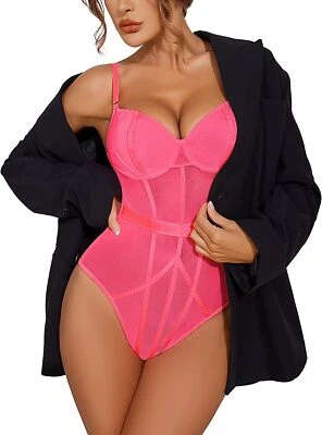 Sexy Disfraz de disfraces para mujer Traje de Halloween Lencería de peluche Body Ropa interior Foto 1 de 4