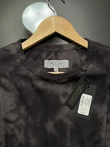 Camiseta de lujo Rag & Bone para hombre - Lino - Costura central trasera - Tie Dye - Nueva con etiquetas $165 - Imagen 1 de 14
