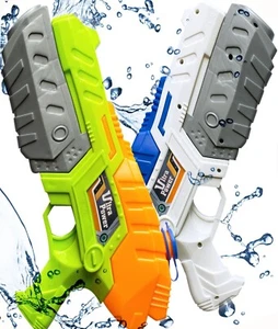 2 Pack Water Guns for Kids Squirt Water Blaster Guns Toy Summer Swimming Pool - Picture 1 of 6