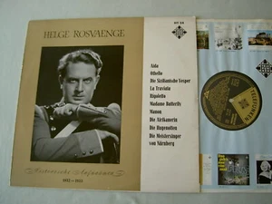 HELGE ROSVAENGE Historische Aufnahmen 1932-3: VERDI/PUCCINI/WAGNER etc vinyl LP - Picture 1 of 3