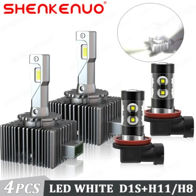 Faro LED blanco haz bajo + bombillas antiniebla para Kia Cadenza 2014 2015 2016 Foto 1 de 4