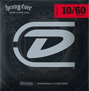 Guitarra eléctrica Dunlop Heavy Core heavy 7 cuerdas .010 - .060 (juego de 7 cuerdas) - Imagen 1 de 3
