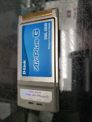 D-Link AirPlus G DWL-G630 Wireless G Notebook adapter wi-fi FREE SHIP - Image 1 of 4