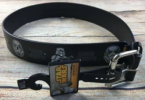 New STAR WARS DISNEY Boys Black Storm Trooper Belt Size M/L BNWT Adjustable  - Picture 1 of 9