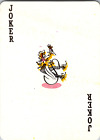 Vintage Playing Cards JOKER Single Swap Card Black Yellow Swan