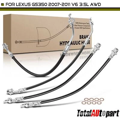 Nueva manguera hidráulica de freno 4 piezas para Lexus GS350 2007-2011 9094702D88 delantera y trasera Foto 1 de 4