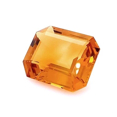 Wert 1.600 Euro Loser Madeira Citrin im Smaragdschliff 35,00 carat orange - Bild 1 von 4