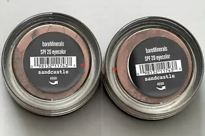 bareMinerals Loose Powder SPF 20 Eye Color x 2 - Sandcastle (Small Size) - Picture 1 of 2