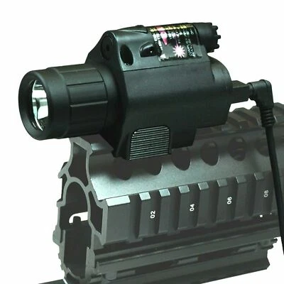 Red Laser Sight & CREE LED Flash Light Combo with Picatinny Rail Mount - Image 1 of 4