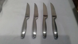 GS Stainless Steel Steak Knives VERY SHARP Lot of 4 Used - Picture 1 of 4