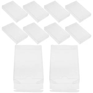 10pcs PVC Cassette Tape Storage System Audio Tape Storage Case Dust Protection - Picture 1 of 12