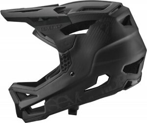 7 iDP Project 23 Carbon Helmet Black / Raw Carbon 2022 - Full Face Mountain Bike