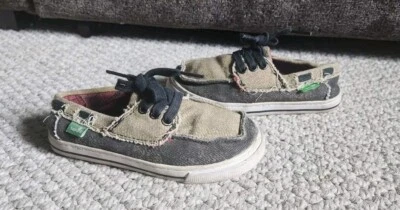 Sanuk Boy's Lil Chum Slip On Boat Shoes Toddler Size 10 - Image 1 of 4