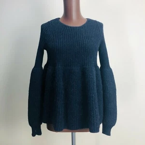 Mes Demoiselles Paris Women's Size 1 "North" Chunky Sweater Alpaca Wool Cable - Picture 1 of 7