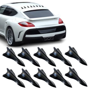 10Pcs Vortex Generator Shark Fin Jet Rear Roof Wing Spoiler Diffuser Universal - Picture 1 of 12