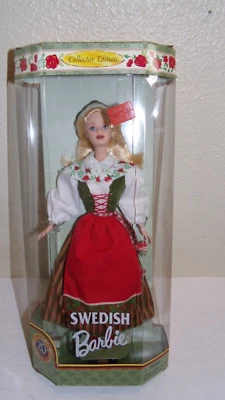 Boneca Barbie sueca do mundo edição de colecionador 1999 Mattel 24672 NRFB - Imagem 1 de 4