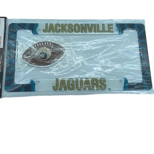 Jacksonville Jaguars NFL License Plate Frame Football Wall Decor Air Freshener - Picture 1 of 8