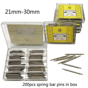 200x Long Strap Pin 21mm-25 26 27 28 29 30mm Spring Bar Pins Repair Watch Parts - Picture 1 of 7