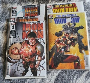 IRON MAN #1, 2, 3 Cover A Set 2024 +THE INVINCIBLE IRON MAN 19 & 20 2024 - Picture 1 of 4