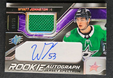 2022-23 SPx Hockey Rookie Autograph Jersey Spectrum 06/35 Wyatt Johnston #WJ