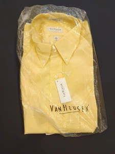 Camisa VAN HEUSEN Talla 17 NUEVA Amarilla - Imagen 1 de 4
