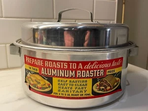 De colección Nuevo MCM Alta Calidad Aluminio Tostador Sartén con Tapa Horno Holandés 5 lb Asado 12" - Imagen 1 de 11