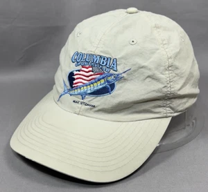 Columbia Sportswear Strapback Hat Cap Khaki Fishing Outdoor Tennis Golf Mens - Picture 1 of 14