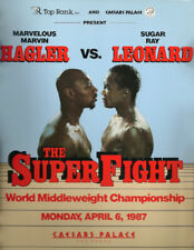 Vintage 1986 Original Boxing Fight Press Kit Marvin Hagler v. Sugar Ray Leonard