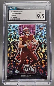 Panini Mosaic Sam Howell Mosaic 2022 No Huddle Silver Rookie RC CGC 9,5 como nuevo + SP - Imagen 1 de 2