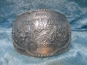2001 Agco Hesston National Finals Rodeo Gürtelschnalle - Bild 1 von 2