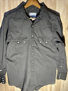 Vinthage Rockmount Ranch Wear Men’s 15.5 33.5 Sawtooth Pearl Snap Long Sleeve  - Picture 1 of 7