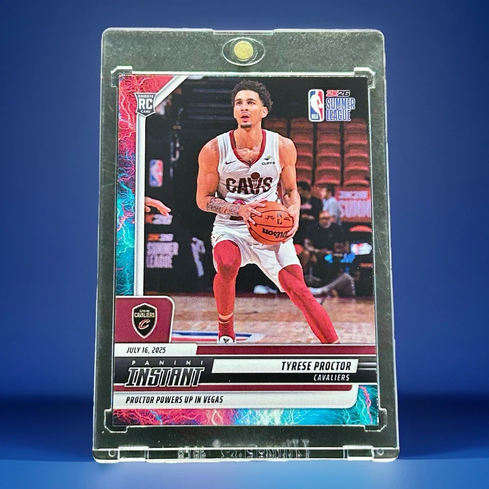 Tyrese Proctor /5 Lightning Rookie Card SSP 2025-26 Panini Instant #36 - Image 1 of 4