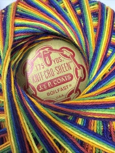 Abrigos J+P De Colección ~ Cro Sheen ~ ARCO IRIS ~ Art A. 64 ~ 2 madejas - Imagen 1 de 12