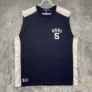 Polo Sport Ralph Lauren ärmellos marineblau weiß USRL 5 Hemd Herren XL sportlich Tank - Bild 1 von 7