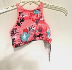 Costume da bagno bambina zero esposizione taglia 10 rosa tropicale con fiori - Foto 1 di 7