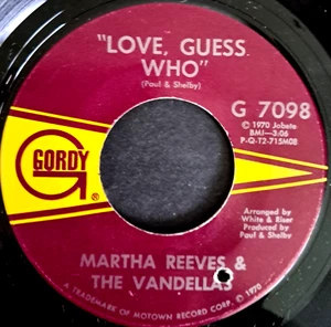 Northern soul Martha Reeves & the Vandellas Love guess who  EX condition - Picture 1 of 1
